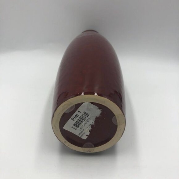 AMANO Made in Germany Scheurich RARE Red Oxblood Vase Pier 1 Imports Décor - Picture 10 of 13
